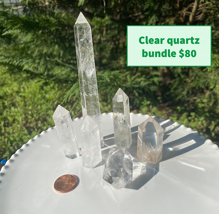Crystal , clear quartz , clear quartz crystal , clear quarts crystal tower , clear quartz bundle , crystal for sale , beautiful quartz , stunning clear quartz