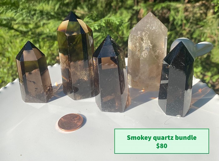 Crystal, , Smokey quartz , Smokey quartz point, dark Smokey quartz , light Smokey quartz, dark crystal, crystal for healing , beautiful crystals for sale ,Smokey quartz tower , crystal for your home ,