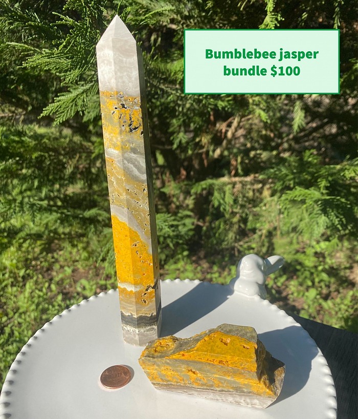 Crystal, bumblebee jasper , yellow crystal, expensive crystal , crystals for sale , crystal for the home , bumblebee jasper tower , bumblebee jasper slab, crystals that are beautiful,
