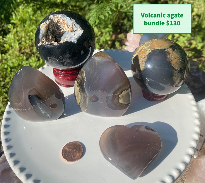 Crystal, volcanic agate sphere, volcanic agate heart , volcanic agate tear drop , uv reacting crystal , rare crystal , crystal for sale , unique crystals , beautiful crystal for the home